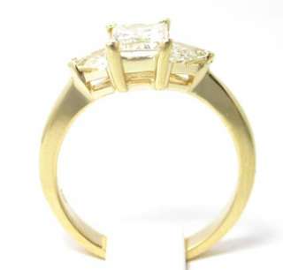31Ct Radiant  Trillion Cut Diamond Engagement Ring VS  
