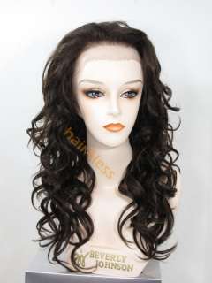 100% Human Hair Long Curly Lace Front Full Wig BJ EMBER  