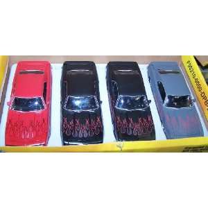   Time Muscle 1969 Chevy Camaro Box of 4 Cars Three Colors: Toys & Games