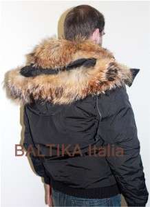 BALTIKA Double Fur Down Jacket Giubbotto Pelliccia MEN  