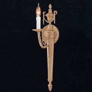  Baroque Candle Wall Sconce Finish: Olde Brass: Home 