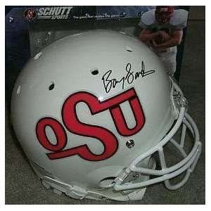  Barry Sanders Autographed Helmet   Replica Sports 