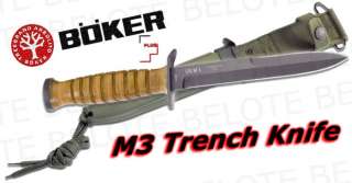 Boker Plus M3 Trench Knife w/ Metal Scabbard 02BO1943  
