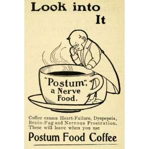  1903 Ad Postum Food Coffee Substitute Dyspepsia Heart 