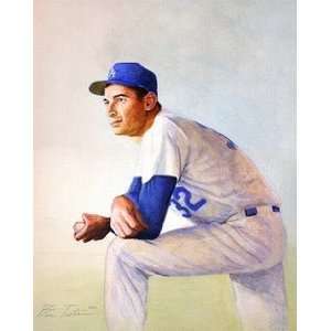  Sandy Koufax Los Angeles Dodgers Giclee on Canvas: Sports 