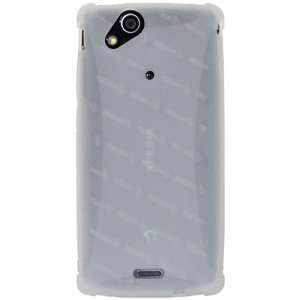   Case Transparent White For Sony Ericsson Xperia Arc Quality Material