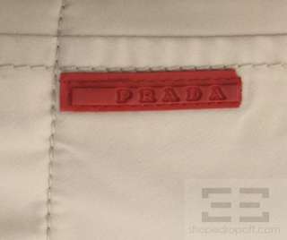 Prada Sport Beige Nylon Belted Trench Rain Coat Size 44  