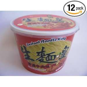 Noodle King Ramen Bowl Thin Beef, 2.65 Ounce Units (Pack of 6)  