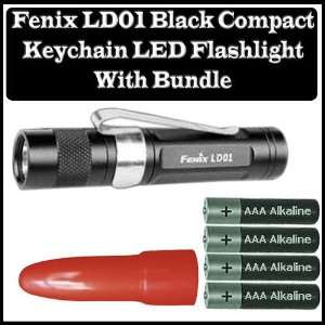 Fenix mini LD01 CREE Q5 80 Lumens LED Flashlight With Red Diffuser and 