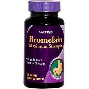  Bromelain Max Strength By Natrol   90 Cap, 3 Pack: Health 