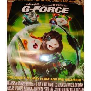  G Force Movie or DVD Release Poster 40X26 
