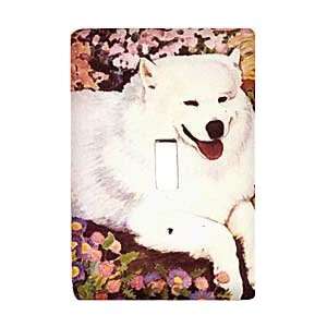  American Eskimo Triple Switchplate Cover