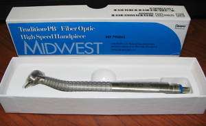 NEW Midwest Tradition Push Button Fiber Optic High Speed Dental 