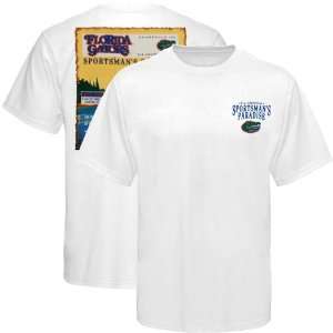    Florida Gators Fish Team Bass T Shirt   White: Sports & Outdoors