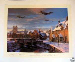 Warm Winters Welcome Trudgian Signed Aviation Art  