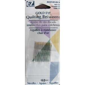  EZ Gold Eye Quilting Between Needles Pack of 12 Needles 