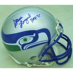  NEW Steve Largent SIGNED Seahawks Mini Helmet: Sports 