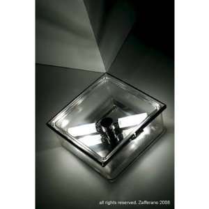   Wall or Ceiling Light   Square Finish: Blue, Bulb type: Halogen