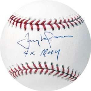 Tony LaRussa Autographed Baseball with 4x MOY Inscription:  