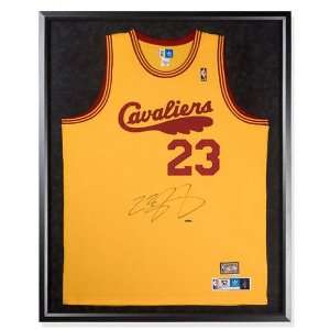Lebron James Autographed Jersey: Framed Cleveland Cavaliers 1970 74 