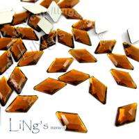 50 DIAMOND Cut Flatback Rhinestone Scrapbooking Craft  