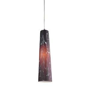  Momentum 1 Light Pendant Purple Haze In Satin Nickel