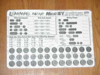 Learning Placemats   About Money *NEW* M. Ruskin Co.  