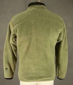 PATAGONIA MENS Olive & Green Fleece Full Zip Jacket Sz S P93a  