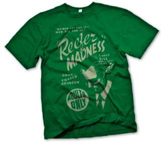 Reefer Madness Vintage Marijuana B Movie pot T Shirt  