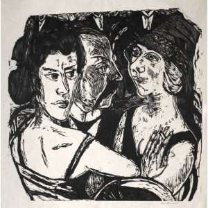  Hand Made Oil Reproduction   Max Beckmann   24 x 24 inches 