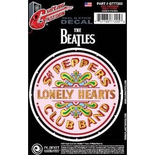 Planet Waves Beatles Guitar Tattoo Sticker, Sgt Peppers