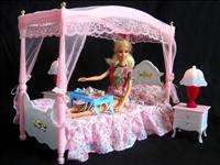 Princess Bed/Bedroom Set for Vintage Barbie Dolls B42  