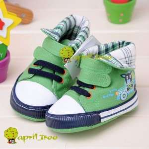 New Blue Toddler Baby Boy shoes Sneaker soft sole(D92)size 2 4  