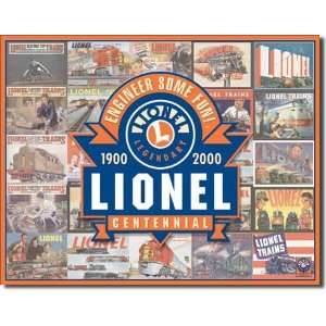 Lionel Trains   Centennial Metal Tin Sign 16W x 12.5H:  