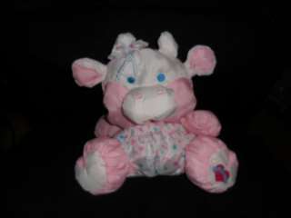 Puff A Lump Baby Cow Pink White Fisher Price 1999  