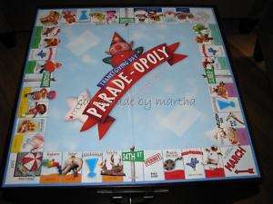 game part macy parade opoly game board only  