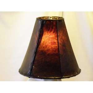  Brown Rawhide Bell Lamp Shade 12 Home Improvement
