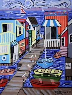 HOUSE BOATS FOR SALE ARTIST PROOF CUBIST ANTHONY FALBO  