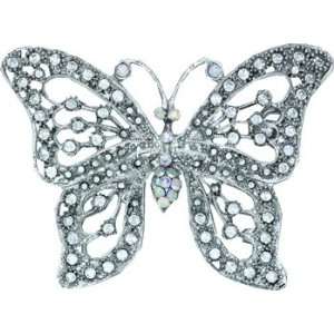  Rhinestone Butterfly Belt Buckle 