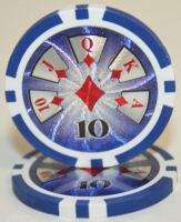 100 $10 Hi Roller Poker Chips 14 table grams  