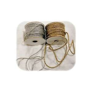  Silver & Gold Cord Ribbon 3mm: Arts, Crafts & Sewing