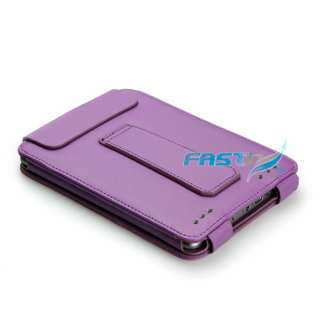PREMIUM PURPLE PU LEATHER FLIP CASE COVER FOR KINDLE TOUCH WITH SLIM 