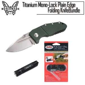  Benchmade Knife 755 MPR Sibert Titanium Mono Lock Plain 
