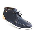 Ted Baker Mens Gamay Lace Moccasin Boot Casual Navy Tan Leather Shoes