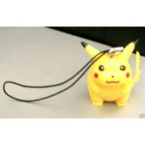  1.5 Pokemon Pikachu Rubber Mascot Cell Phone Charm Strap 