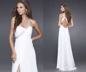 Evening Ball Dress Gown Wedding Dress Party Prom One Shoulder and 