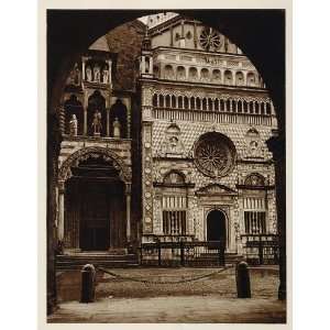   Capella Colleoni Bergamo Italy   Original Photogravure