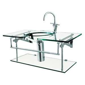  Tempered Glass Bathroom Lavatory Vanity Sink Vessel Bowl 2300 CP TNG