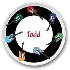     Personalized Melamine Plates (Electric Guitars): Home & Kitchen