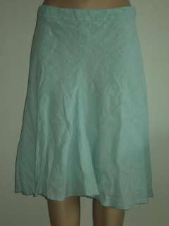 BANANA REPUBLIC Flowy Light Blue Linen Skirt Sz 6 S  